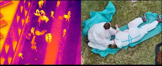 Paired thermal and RGB UAV field capture