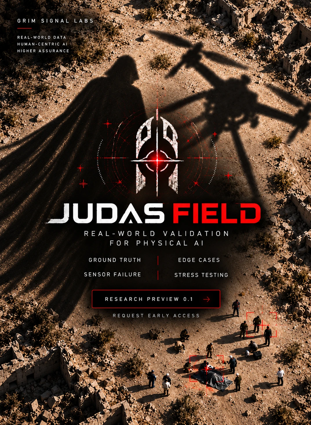 JUDAS FIELD - real-world Physical AI validation research preview